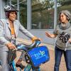 Woman on bike