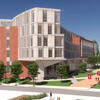 Architectural rendering of Paley Hall at Temple University
