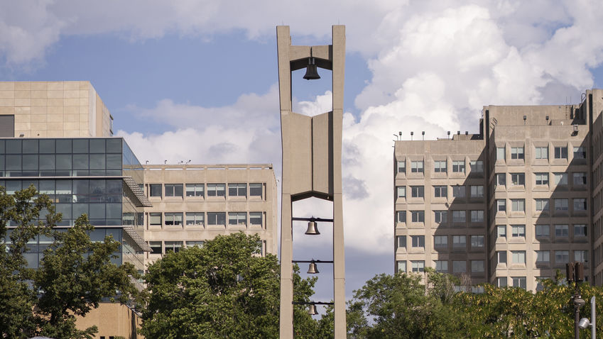 Temple's bell tower