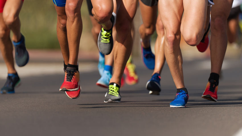 legs of people running