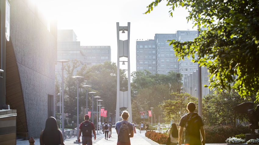 the Bell Tower on Temple's Main Campus